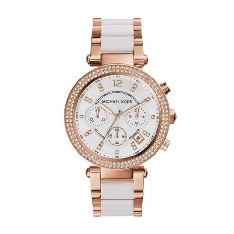 Michael Kors Women's Chronograph Parker Two Tone Stainless 